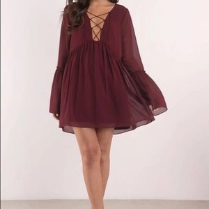 Tobi Addy Wine Shift Dress Size M